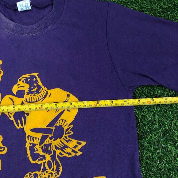 Purple USAF Chanute AFB Illinois Eagle Graphic Tee - Picture 3 of 5